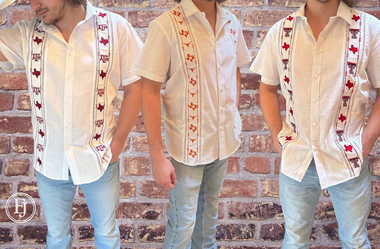 Game Day Guayaberas™ | Collegiate Embroidered Shirts