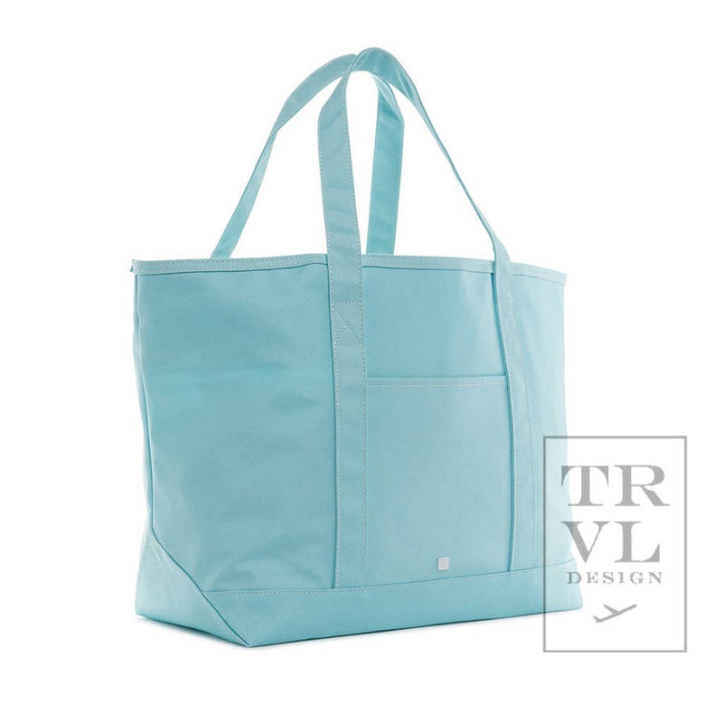 Side profile of waterproof eco-friendly Maxi Tote for travel