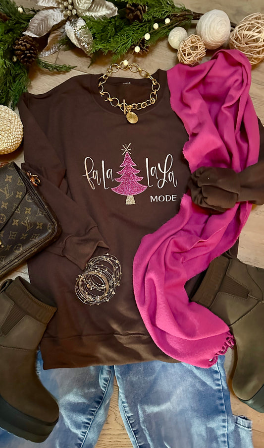 Fa La La La Sweatshirt | ElizabethJames.co