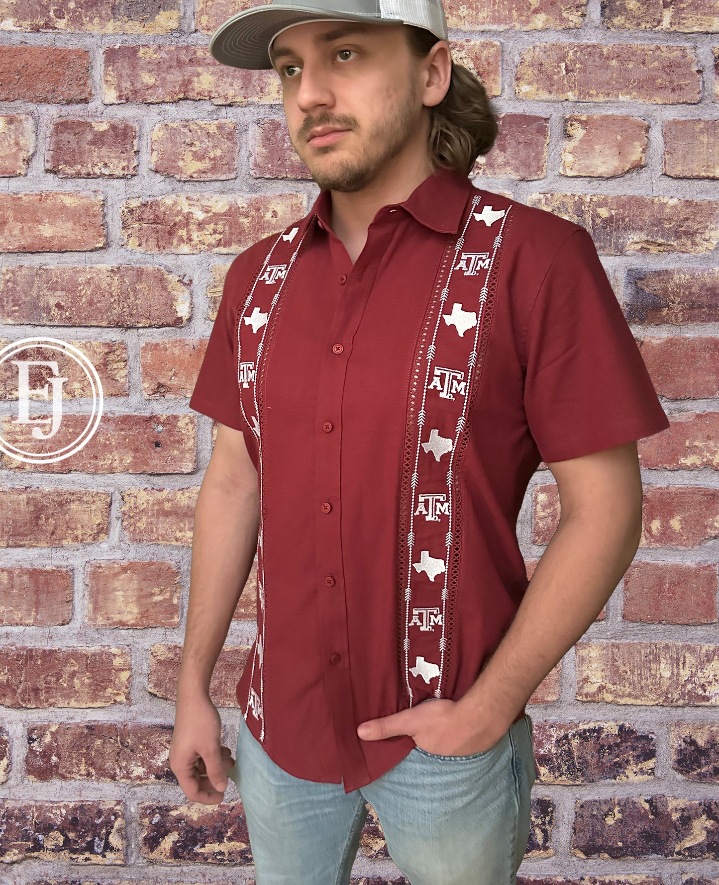 Texas A&M|Game Day Guayabera|Elizabeth James Co