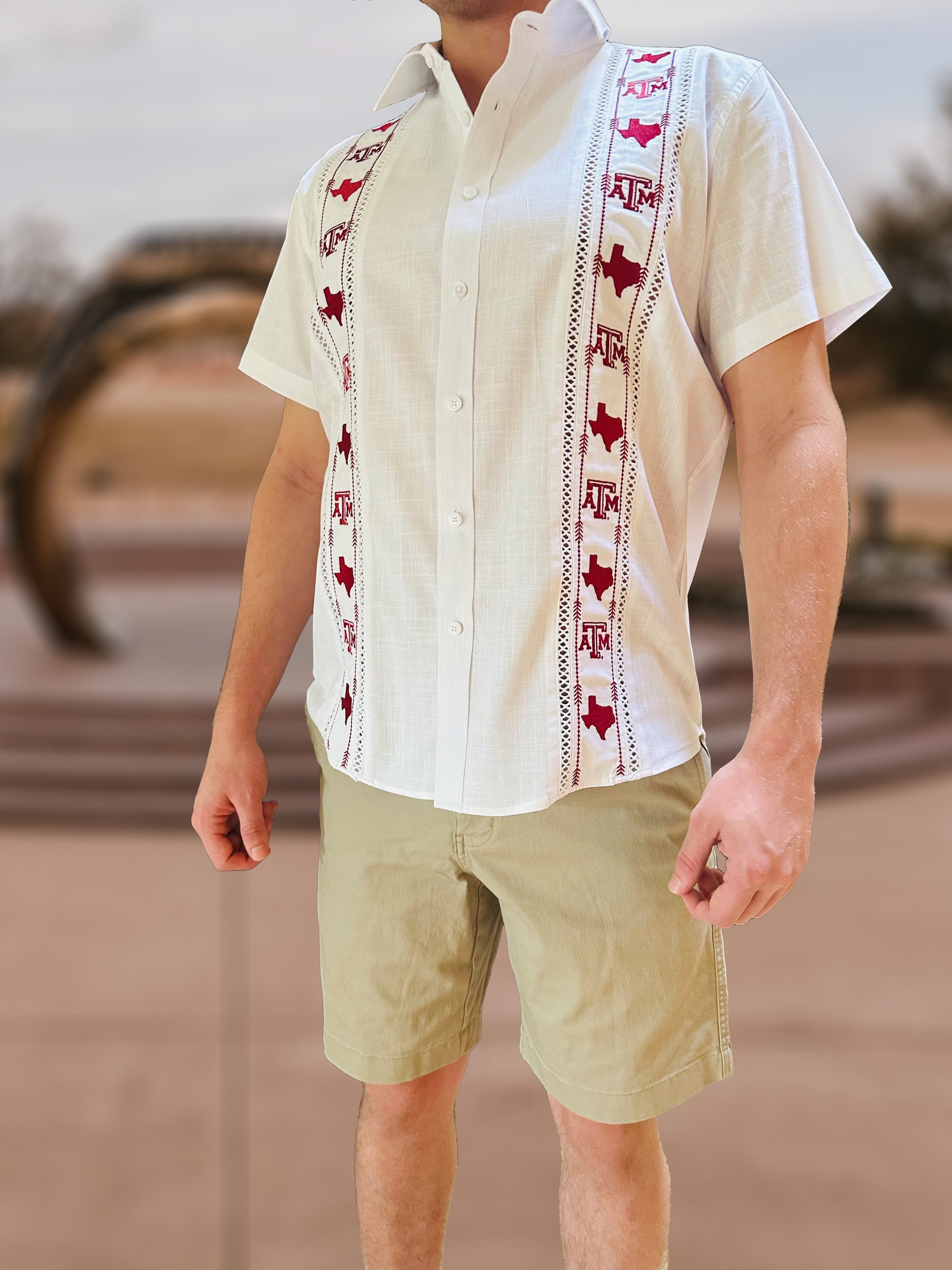 aggie dress shirts Aggie outdoorsmen, new Poncho shirts are here! You won't want to miss out on these! #poncho #aggies #collegestation #thechicken #northgate #outdoors #mensapparel #texasaggies #madeforit
