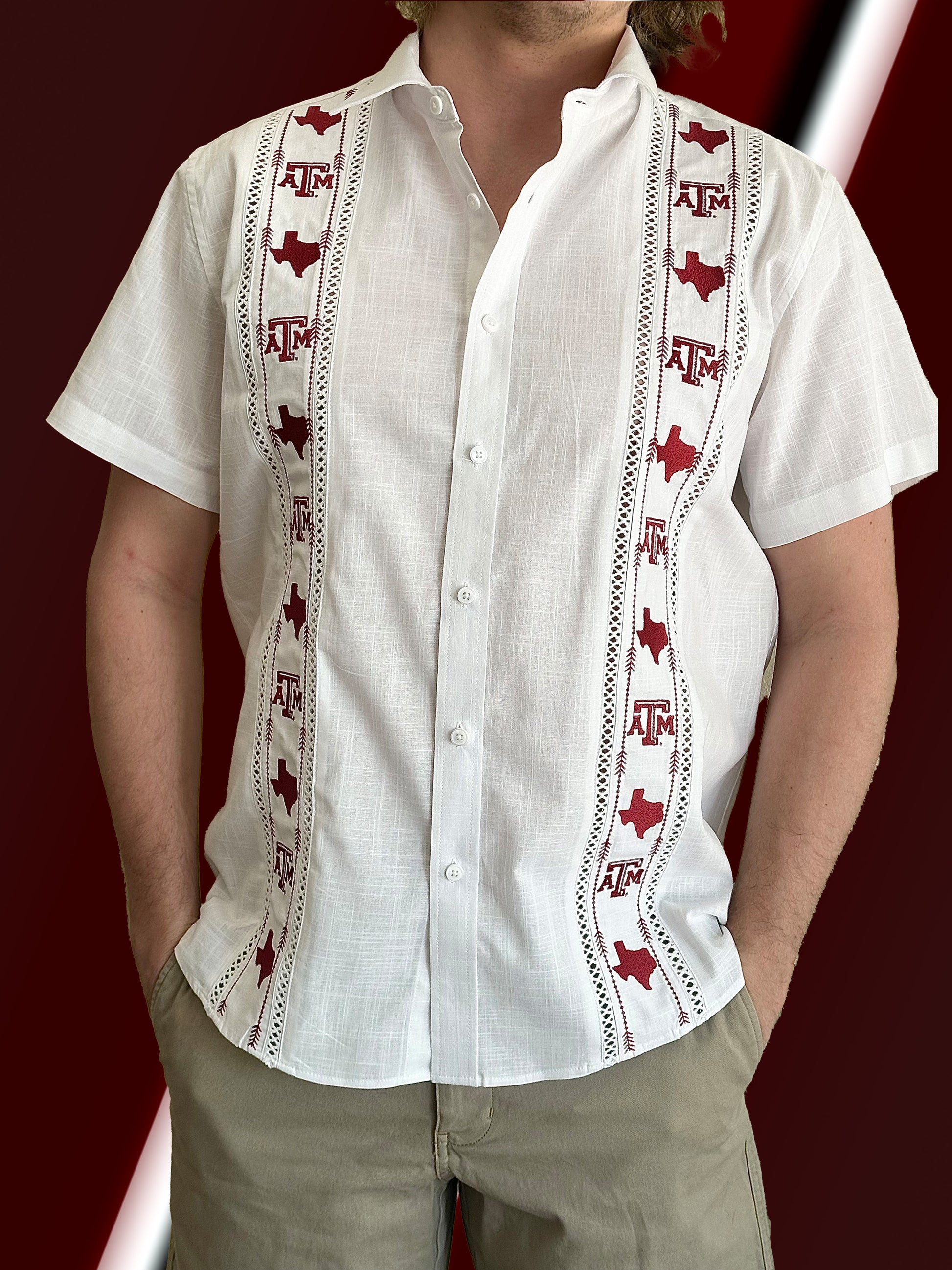 texas a&m dress shirt Men's Cutter & Buck Charcoal Texas A&M Aggies Alumni Logo Stretch Oxford Long Sleeve Button-Down Shirt Size: Large