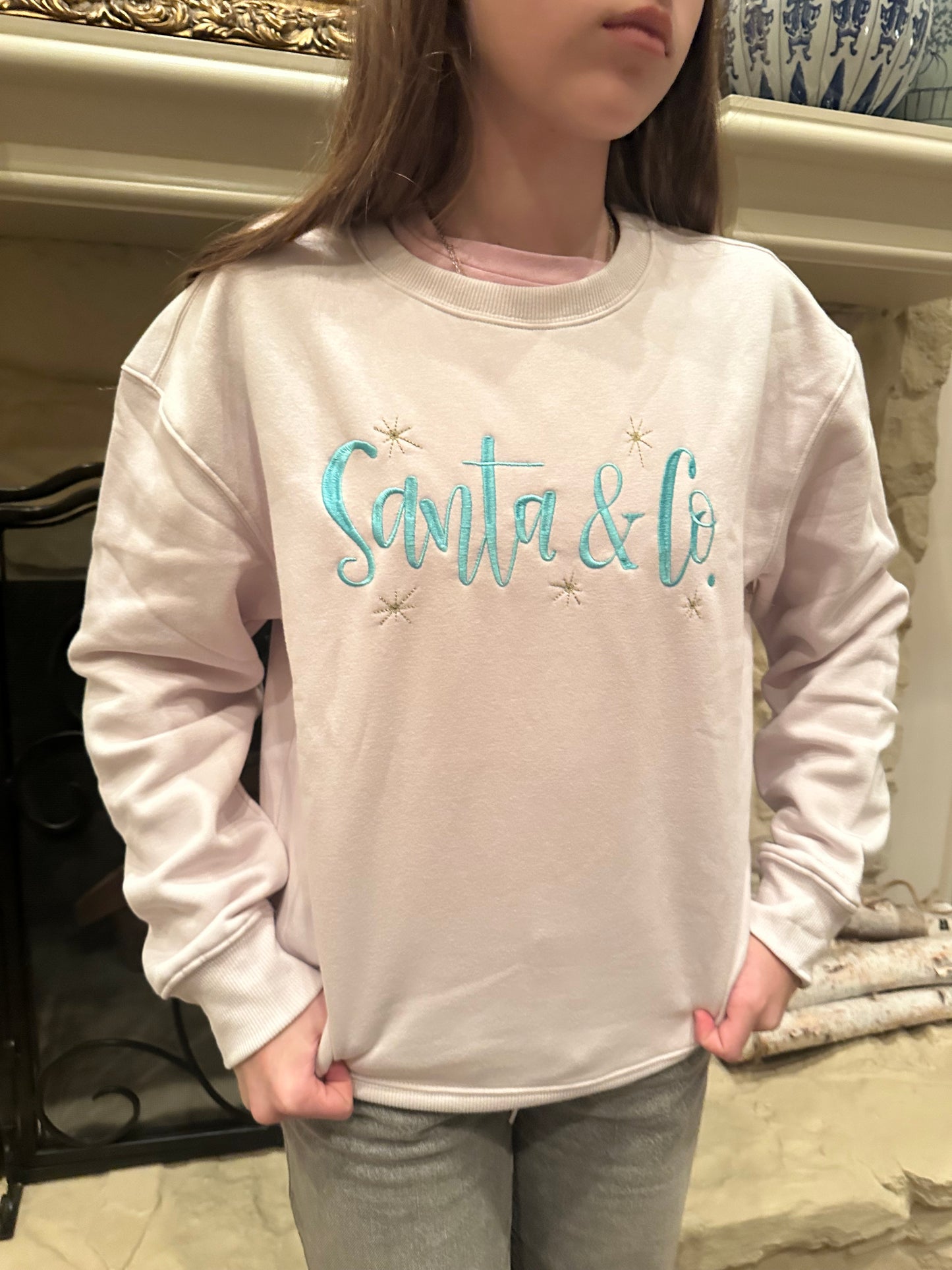 Santa & Co Sweatshirt Lifestyle Photo | Elizabethjames.co