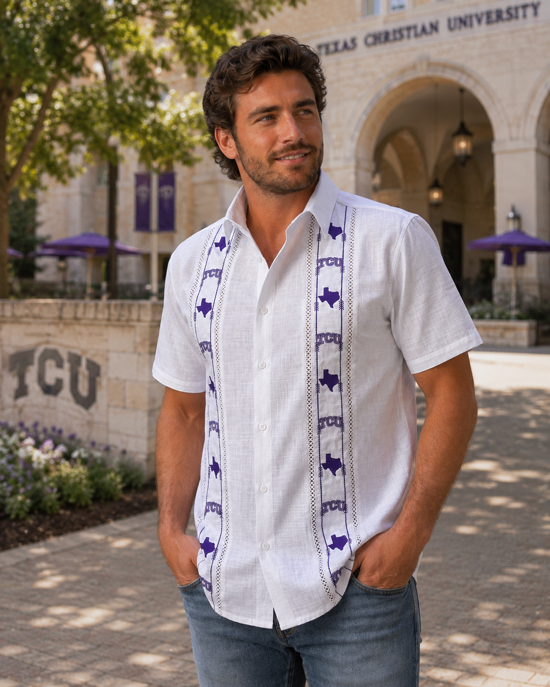 TCU® Game Day Guayabera™ – Official TCU Tailgate & Alumni Style