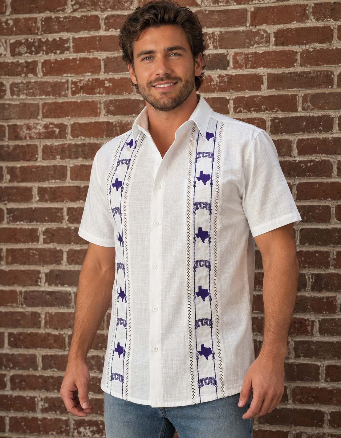 TCU® Game Day Guayabera™ – Official TCU Tailgate & Alumni Style