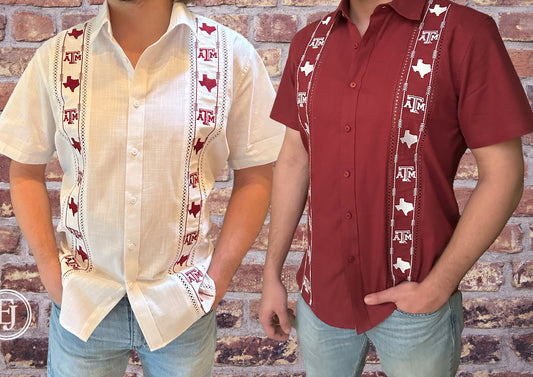 Game Day Guayaberas|Texas A&M|Elizabeth James Co