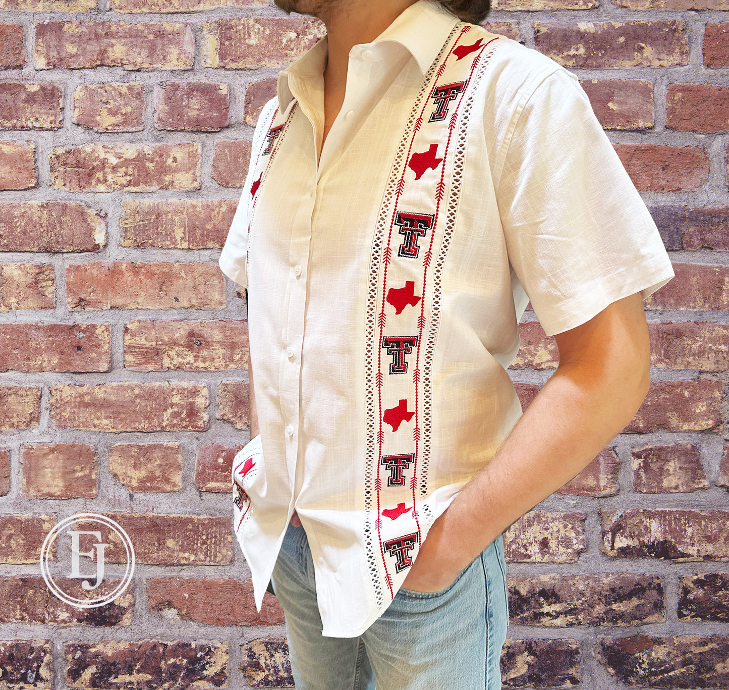 Game Day Guayabera - Texas Tech Raiders Style