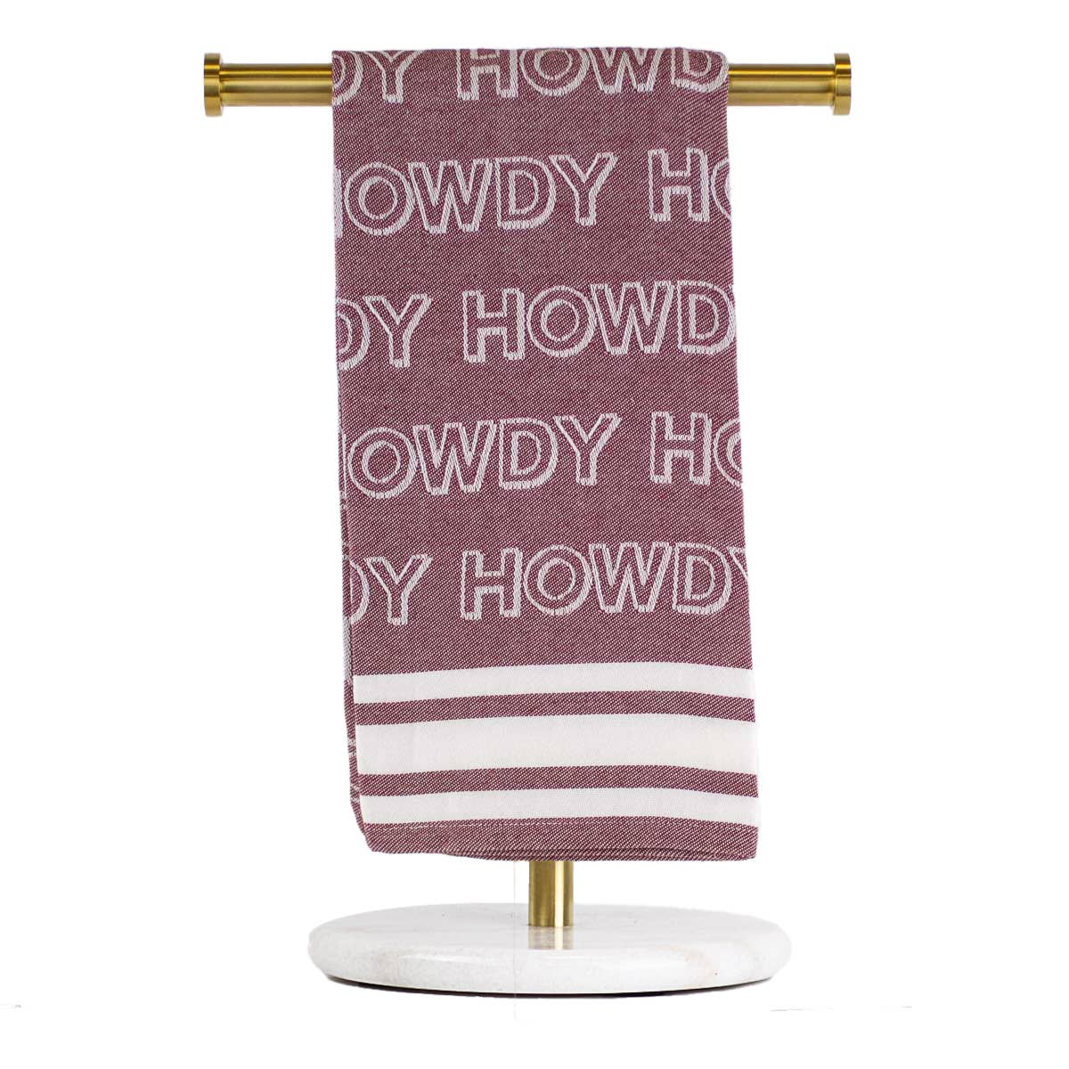 Football gameday themed hand towel with Texas A&M colors 