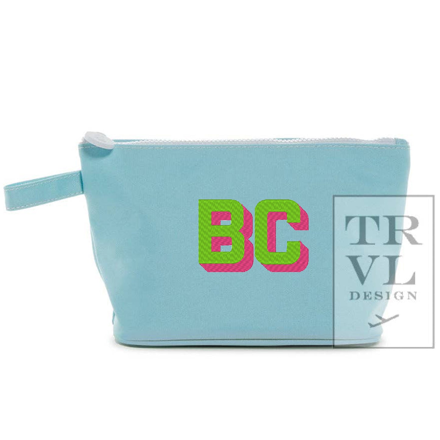 Lake Blue Skipper Cosmetic Bag – eco-coated, waterproof pouch

