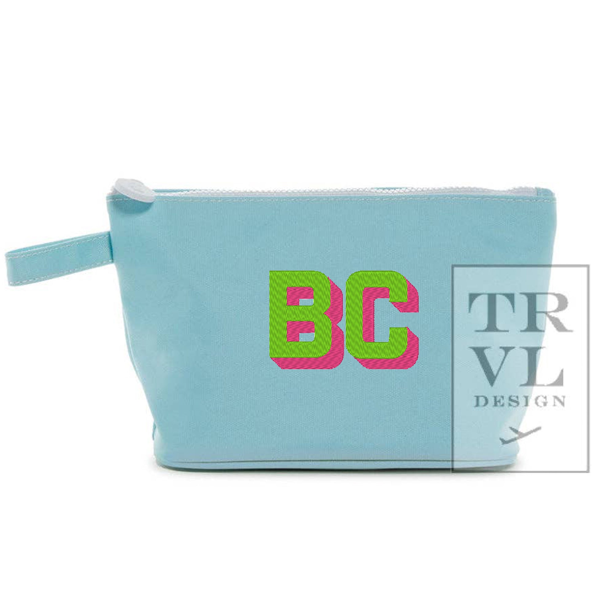 Lake Blue Skipper Cosmetic Bag – eco-coated, waterproof pouch

